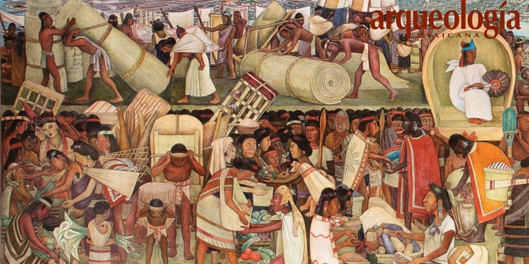 El mercado de Tlatelolco según Diego Rivera