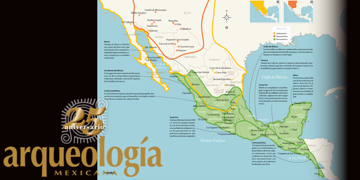 Regiones Culturales De Mexico Mesoamerica Aridoamerica Y Oasisamerica ...