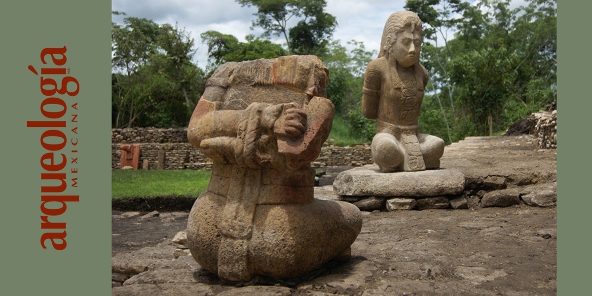 Esculturas de cautivos entre los mayas 