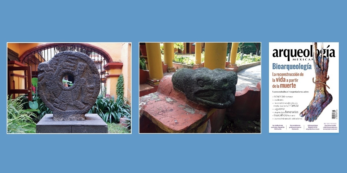 Dos esculturas prehispánicas del barrio de Santa Catarina en Coyoacán