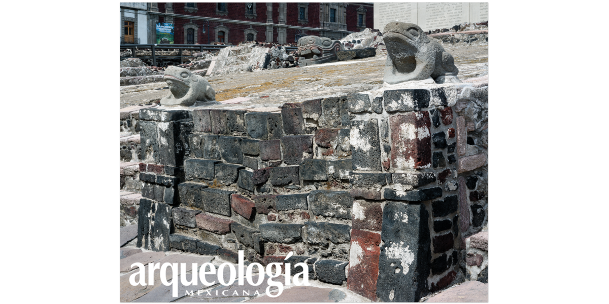 Templo Mayor de Tenochtitlan. Lado de Tláloc. Plataforma general