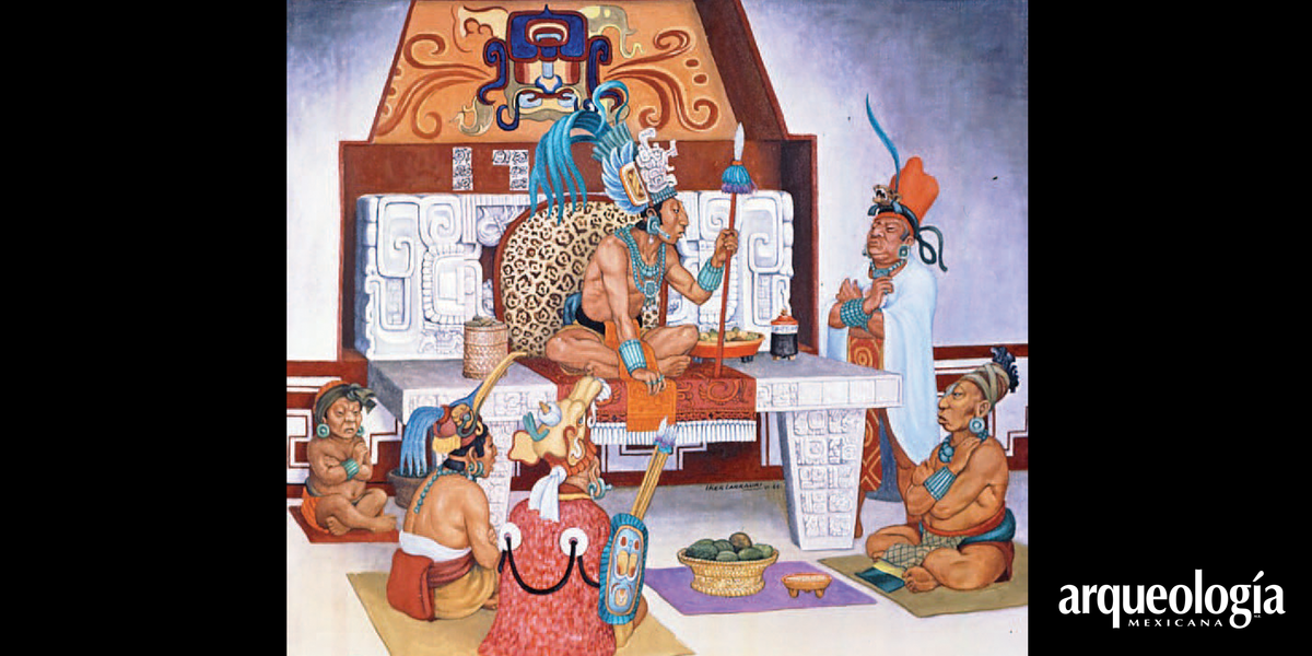 Trono del Templo XIX, Palenque, Chiapas