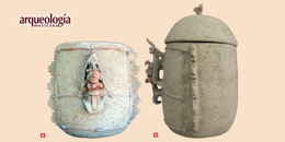 Una vasija con el dios del maíz en Campeche