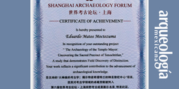 Discurso de Eduardo Matos Moctezuma por el premio del Shangai Archaeology Forum