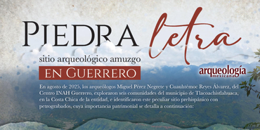 Piedra letra: sitio arqueológico amuzgo en Guerrero