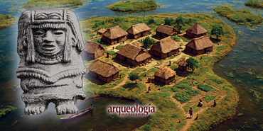 ¿Qué grupos estaban asentados en los islotes antes de la construcción de Mexico-Tenochtitlan?