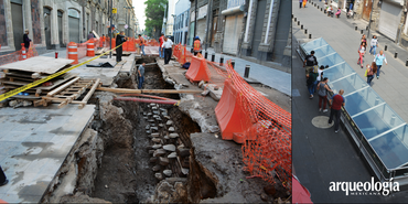 Calle de Argentina (Gran Basamento). Vestigios prehispánicos