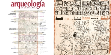 Página 68 (Escriba 3). Números de serpiente y almanaques de 7 x 260; tabla de las estaciones 