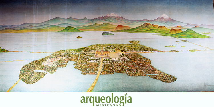 Tenochtitlan en el gran lago