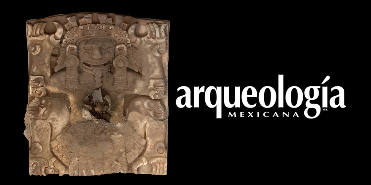 Hallazgo de lápida monumental con la representación de Tlaltecuhtli
