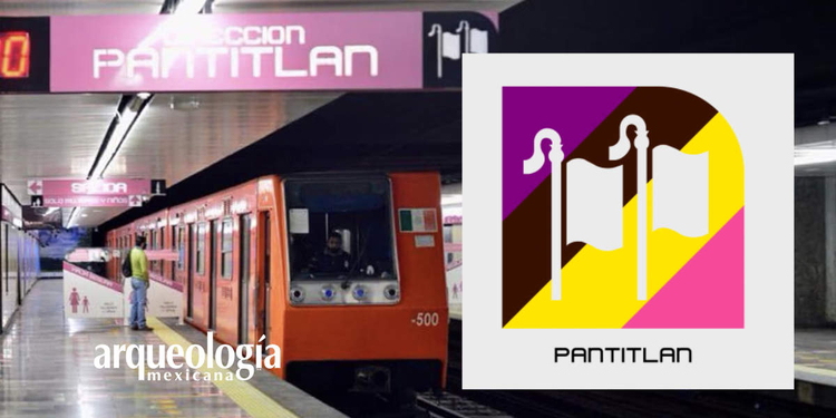 El icono del metro Pantitlán “lugar entre banderas”